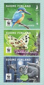 Stamps: 704755 MNH FINLANDIA 2021 EUROPA CEPT 2021 - FAUNA NACIONAL EN PELIGRO DE EXTINCION